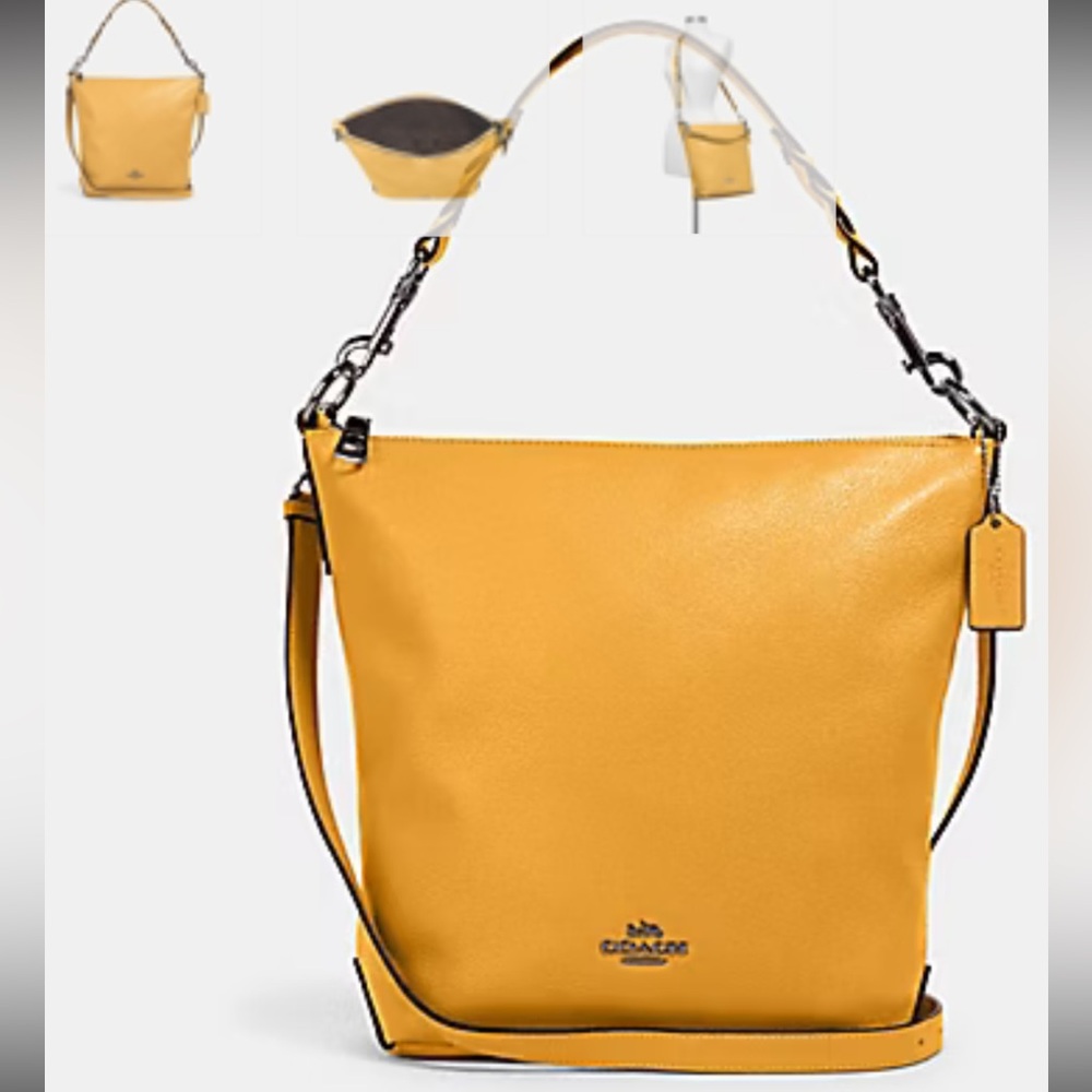 Coach ABBY Duffle Crossbody Bag 2-Way QB/Honey NWT